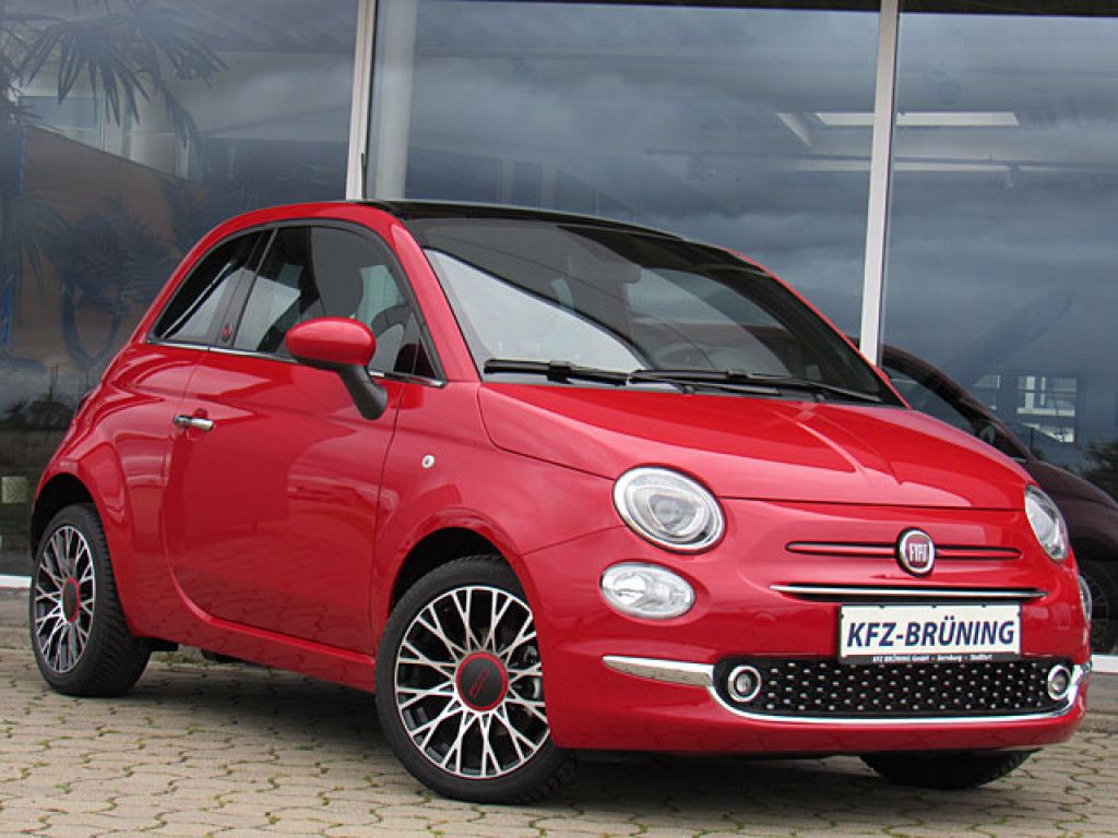 Fiat 500 Red 1.0 Mild-Hybrid Glasdach PDC Multimedia