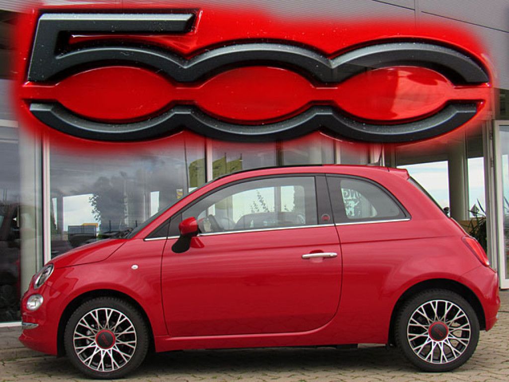 Fiat 500 Red 1.0 Mild-Hybrid Glasdach PDC Multimedia