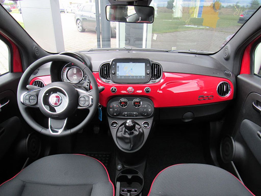 Fiat 500 Red 1.0 Mild-Hybrid Glasdach PDC Multimedia