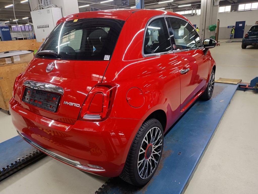 Fiat 500 1.0 GSE Hybrid Red Navi CarPlay Pano Alu PDC